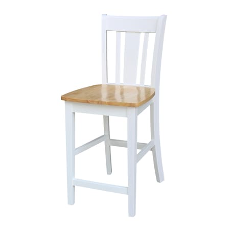 Whitewood Industries Solid Wood San Remo Counter Height Dining Stool - 24" Seat Height S02-102